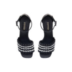 Aurnia Black Platform Ankle Sandal