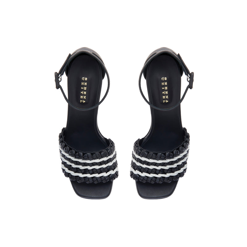 Aurnia Black Platform Ankle Sandal