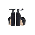 Aurnia Black Platform Ankle Sandal