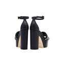 Aurnia Black Platform Ankle Sandal