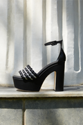 Aurnia Black Platform Ankle Sandal