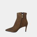 Bottines Ann Tuil Authentic-Pisa - Velours Camel Cigare