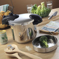 Autocuiseur à baïonnette Ø24cm 8L ILLICO en acier Inox avec panier cuisson