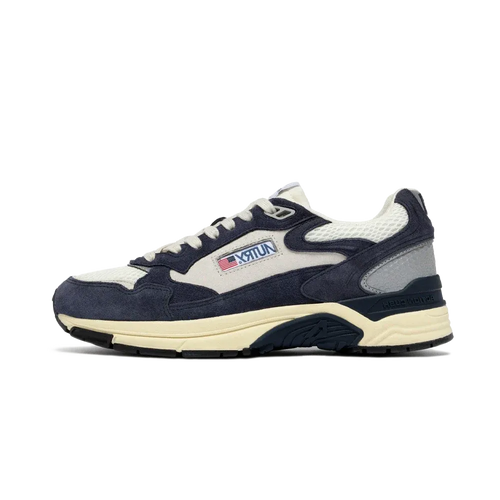 Zapatillas Hyper Way Low Suede Bicolor Mesh Space Blue Silver - Azul Medianoche / Plata