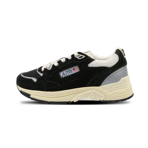 Zapatillas Hyperway Low Man Suede Mesh Negro Plata - Negro / Plata