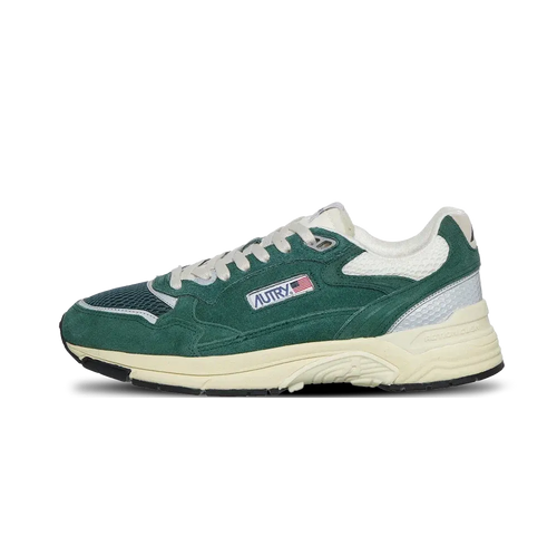 Zapatillas Hyperway Low Man Suede Mesh Malachite Silver - Verde Malaquita / Plata