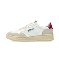 Medalist Low in pelle e pelle scamosciata bianca e bordeaux