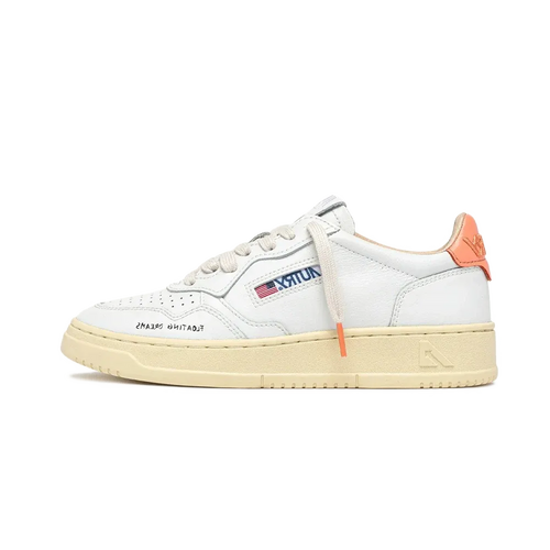 Zapatillas Medalist Low Leather Dream White Peach Pink - Blanco / Peach Pink