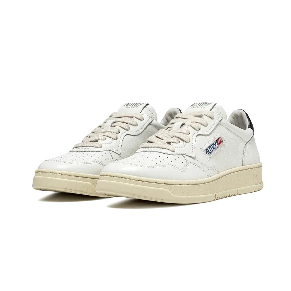 Medalist Low Leather Leather White Black