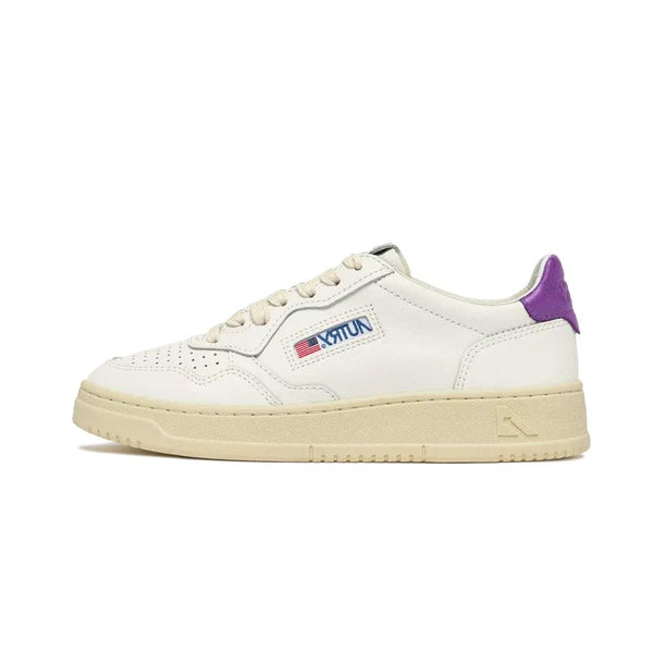 Medalist Low Leather Leather White Dewberry