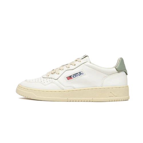 Zapatillas Medalist Low De Piel Piel White Sea Grass - Blanco / Verde Mar