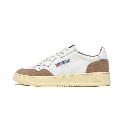 Zapatillas Antelope Blancas Medalist Low De Cuero Suave - Blanco / Antílope