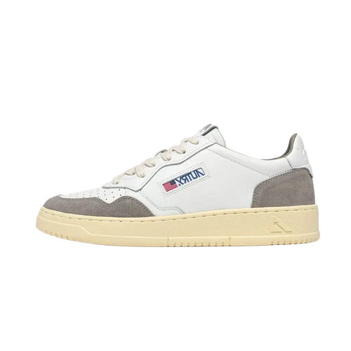 Zapatillas Medalist Low De Piel Suave Y Gamuza Blancas Vap - Blanco / Vapor