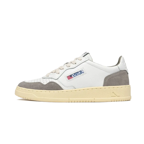 Zapatillas Medalist Low De Piel Suave Y Gamuza Blancas Vapor - Blanco / Vapor
