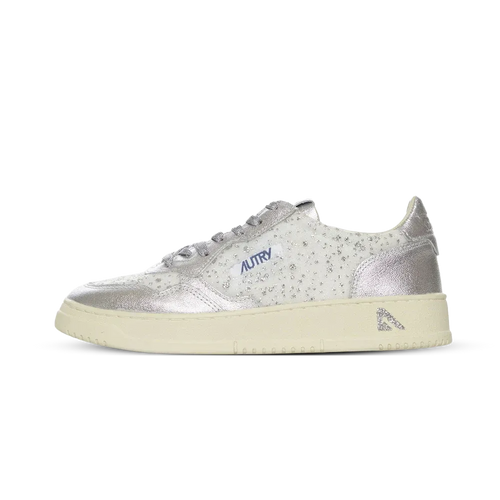 Zapatillas Medalist Low Wom Fabric Lam White Silver - Blanco / Plata