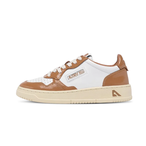 Zapatillas Medalist Low Wom Lea Pat White Brnsug - Blanco / Marrón Dulce