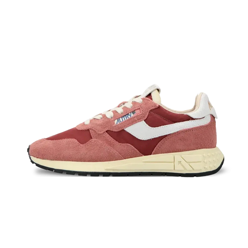 Zapatillas Reelwind Low Wom Nylon Crack Wht Hotsau - Blanco / Rojo Chili