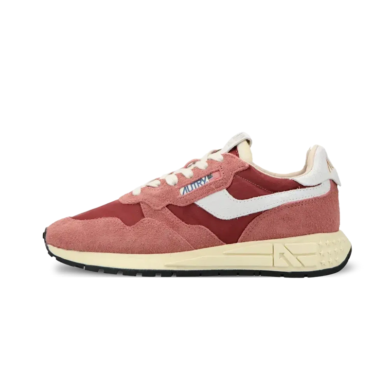 Sneakers Reelwind Low Wom Nylon Crack Wht Hotsau - Blanc / Rouge Piment