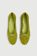 Ballerines Ava - Daim Vert Citron