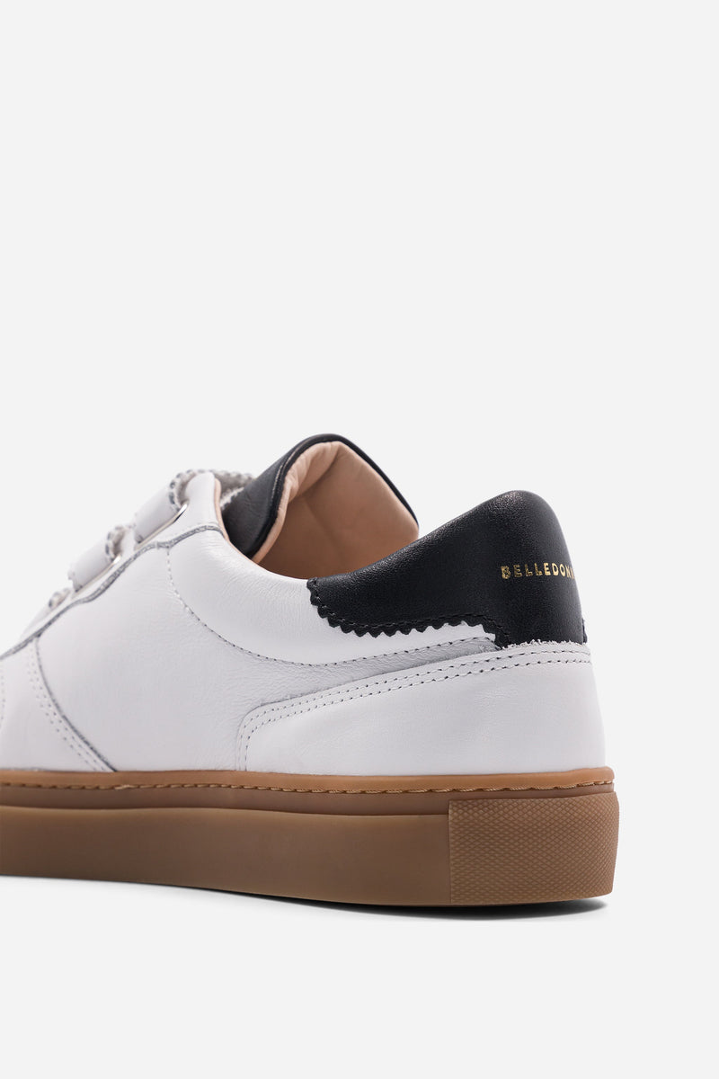 B0 Velcro - White / Black - Femme