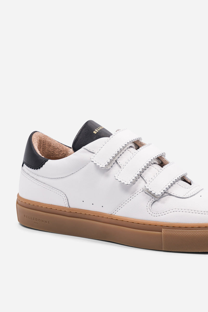 B0 Velcro - White / Black - Femme