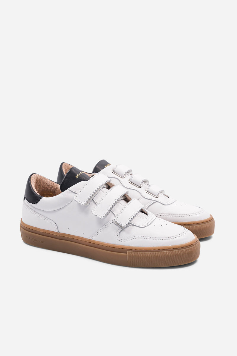 B0 Velcro - White / Black - Femme