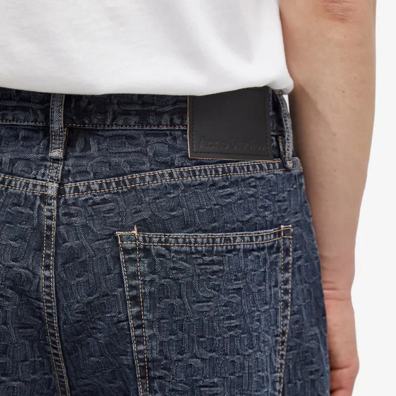 Acne Studios 1981M Fn Jean Monogram - Blue / Black