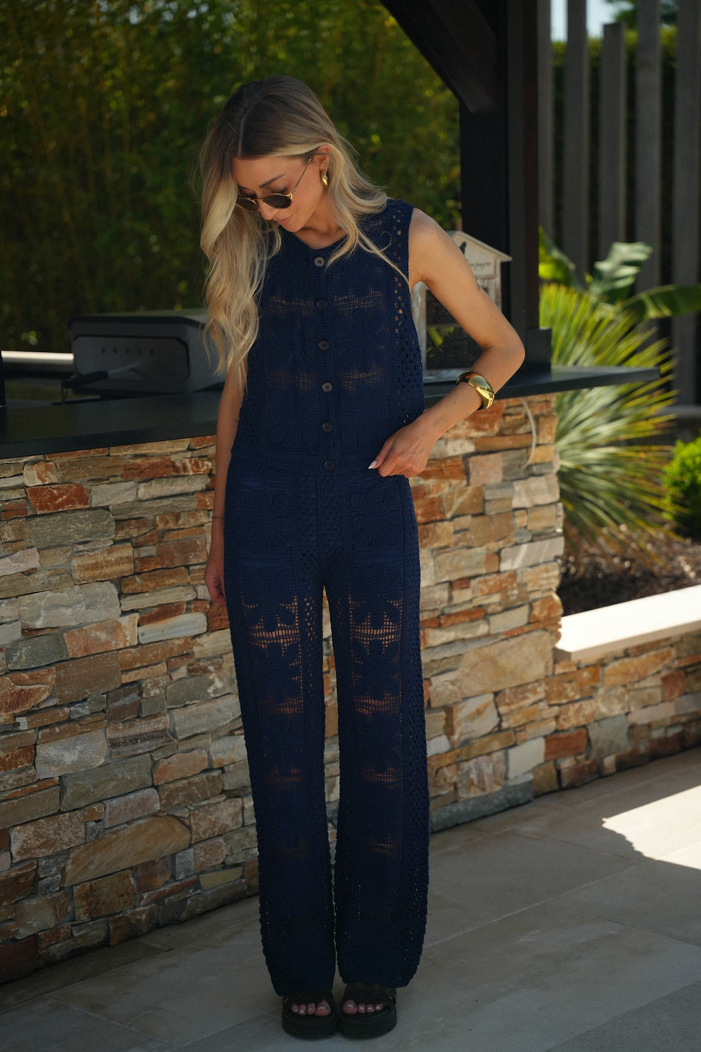 Pantalon Crochet Louna - Marine