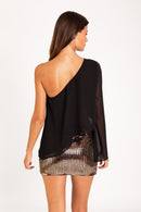 Blouse Meet us There - Noir