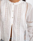 Blouse Chasing Moments - Blanc