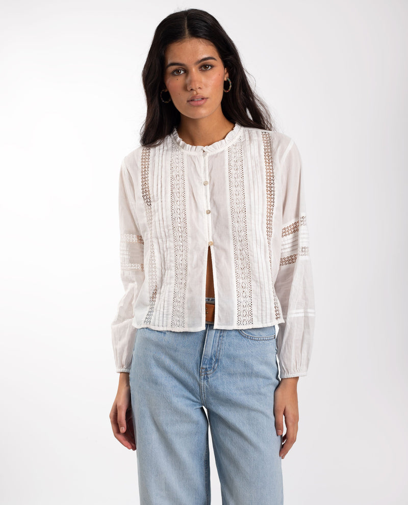 Blouse Chasing Moments - Blanc