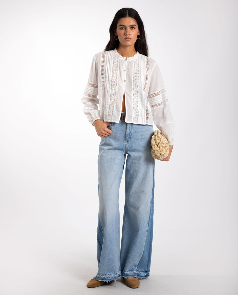 Blouse Chasing Moments - Blanc