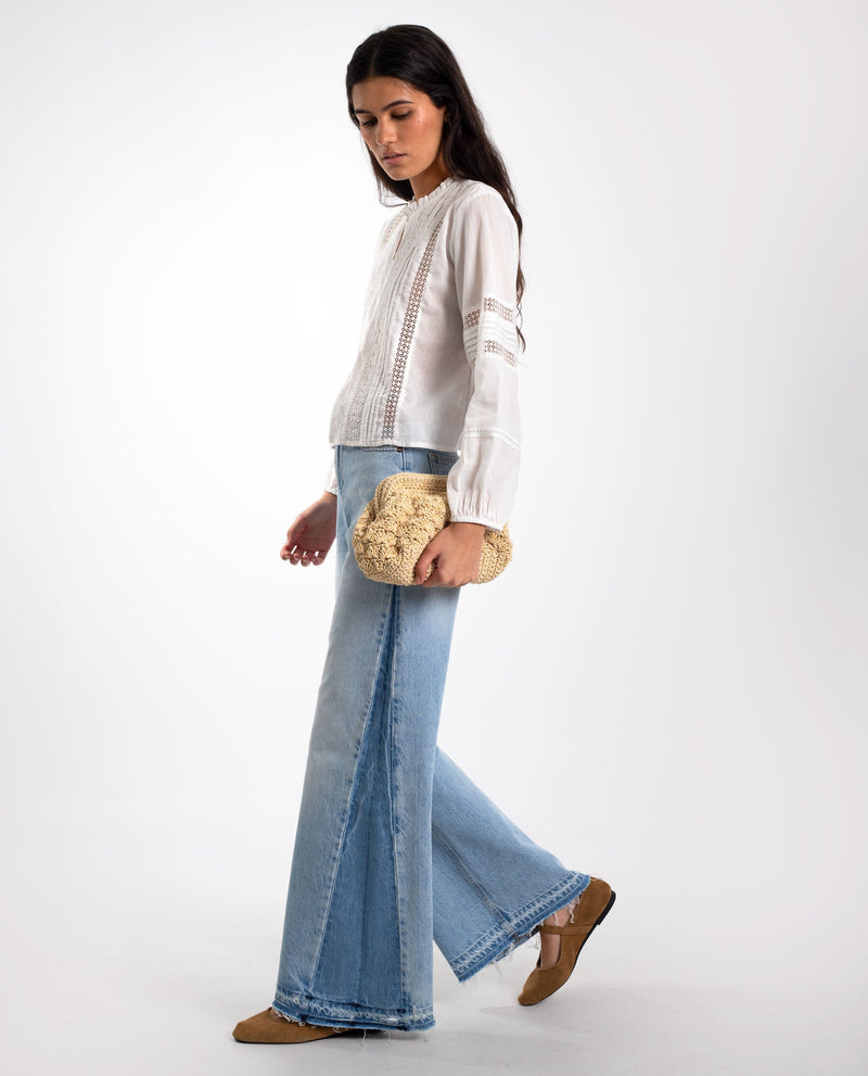 Blouse Chasing Moments - Blanc