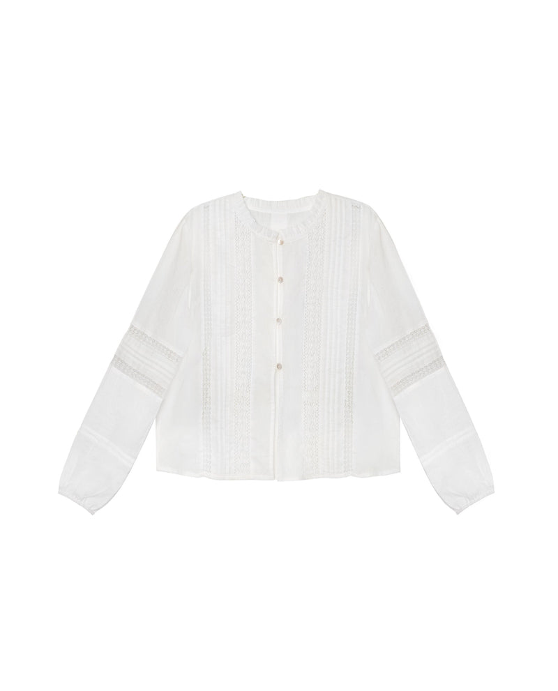 Blouse Chasing Moments - Blanc