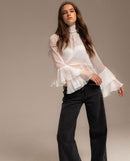 Blouse Romance Club - Blanc