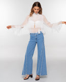 Blouse Romance Club - Blanc