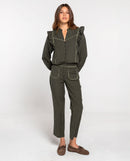 Blouse First Coffee - Carreaux
