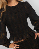 Blouse Fifth Shade - Noir