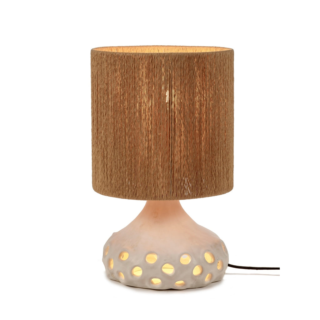 Oya - Lampe De Table N°1 - Grès - Beige/Brun