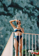 Ilda Bandeau Bikini Top - Blue