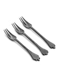 Set of 6 Forks - Anthracite Stonewash Mix - By Merci