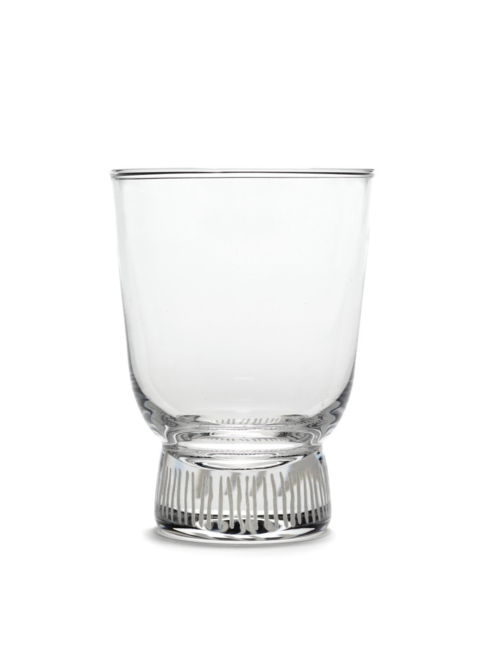 Set of 4 Sandblasted Stripes Feast Glasses - By Ottolenghi