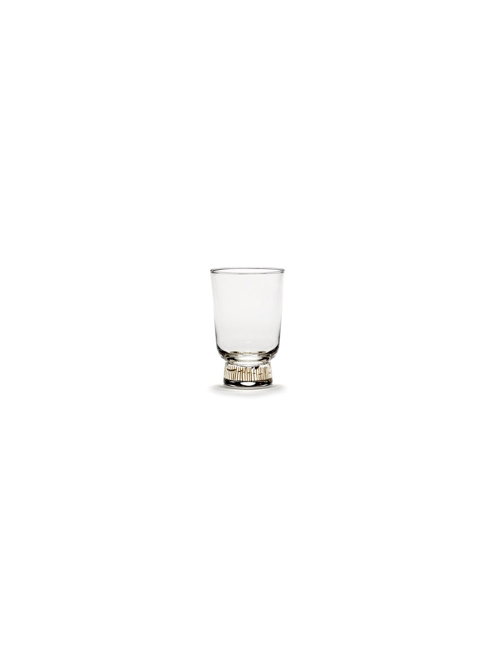 Set of 4 Stripes Glasses - Gold Feast - By Ottolenghi