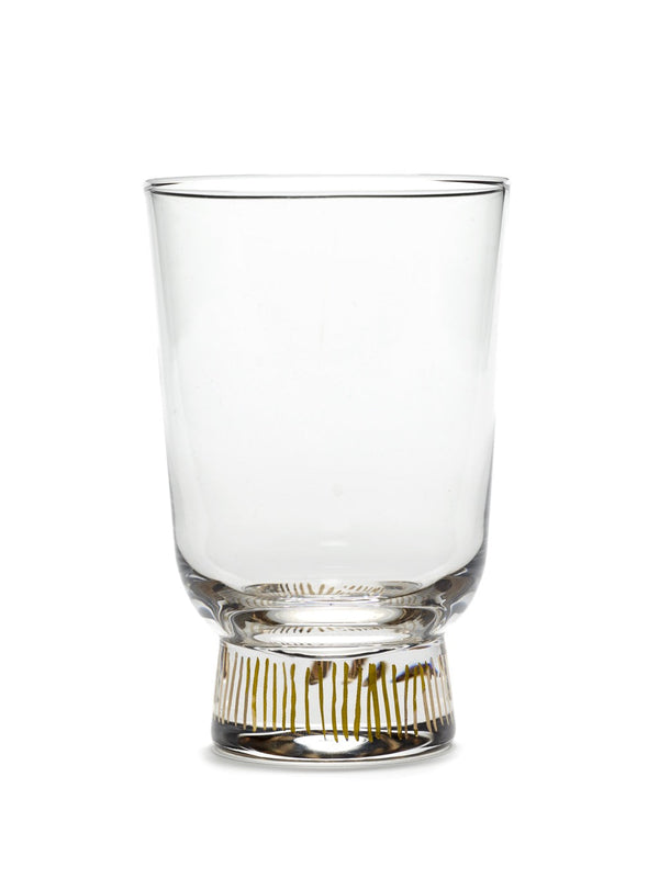 Juego de 4 vasos a rayas - Gold Feast - De Ottolenghi