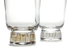 Set of 4 Stripes Glasses - Gold Feast - By Ottolenghi