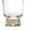 Set of 4 Stripes Glasses - Gold Feast - By Ottolenghi