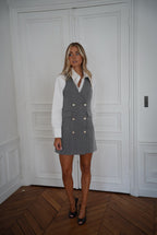 Vera Grey - Vestido abotonado