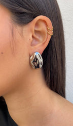 Textured Stone Earrings