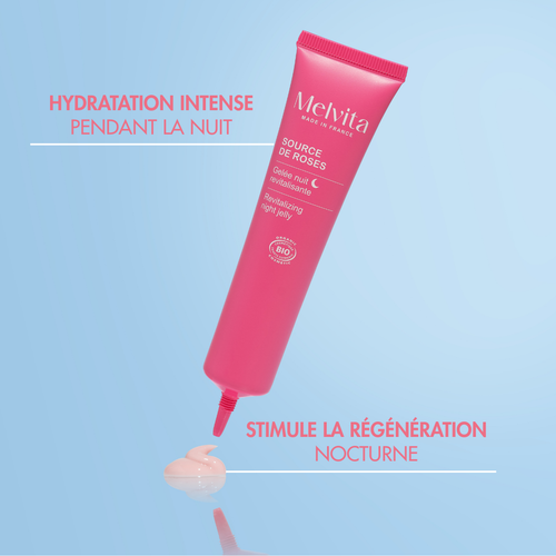 Gelée Nuit Revitalisante - Source De Roses - 40 Ml