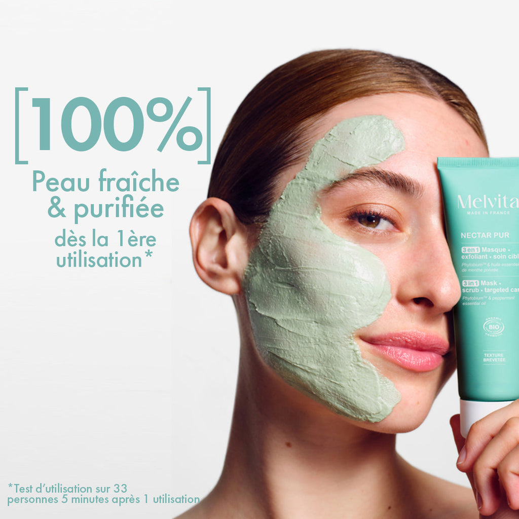 Mascarilla Exfoliante 3 En 1 - Nectar Pur - 75 Ml